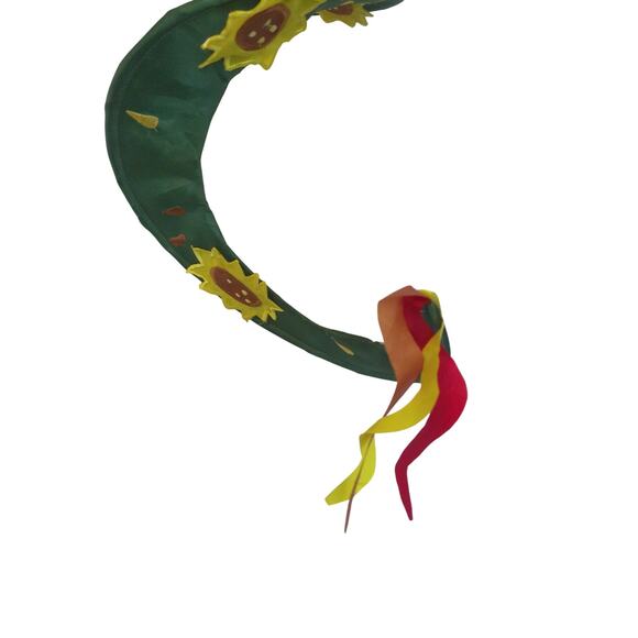 Vintage Sunflower Cardinal Spiral Flag Pennant Wind Spinner Yard Decor - Picture 6 of 7